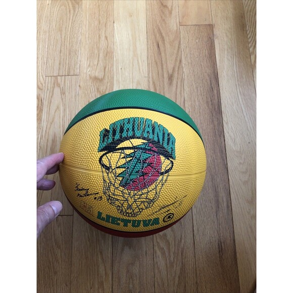 VTG Grateful Dead Lithuania Basketball 1996 NFA Graphics Spalding Olympics Rare